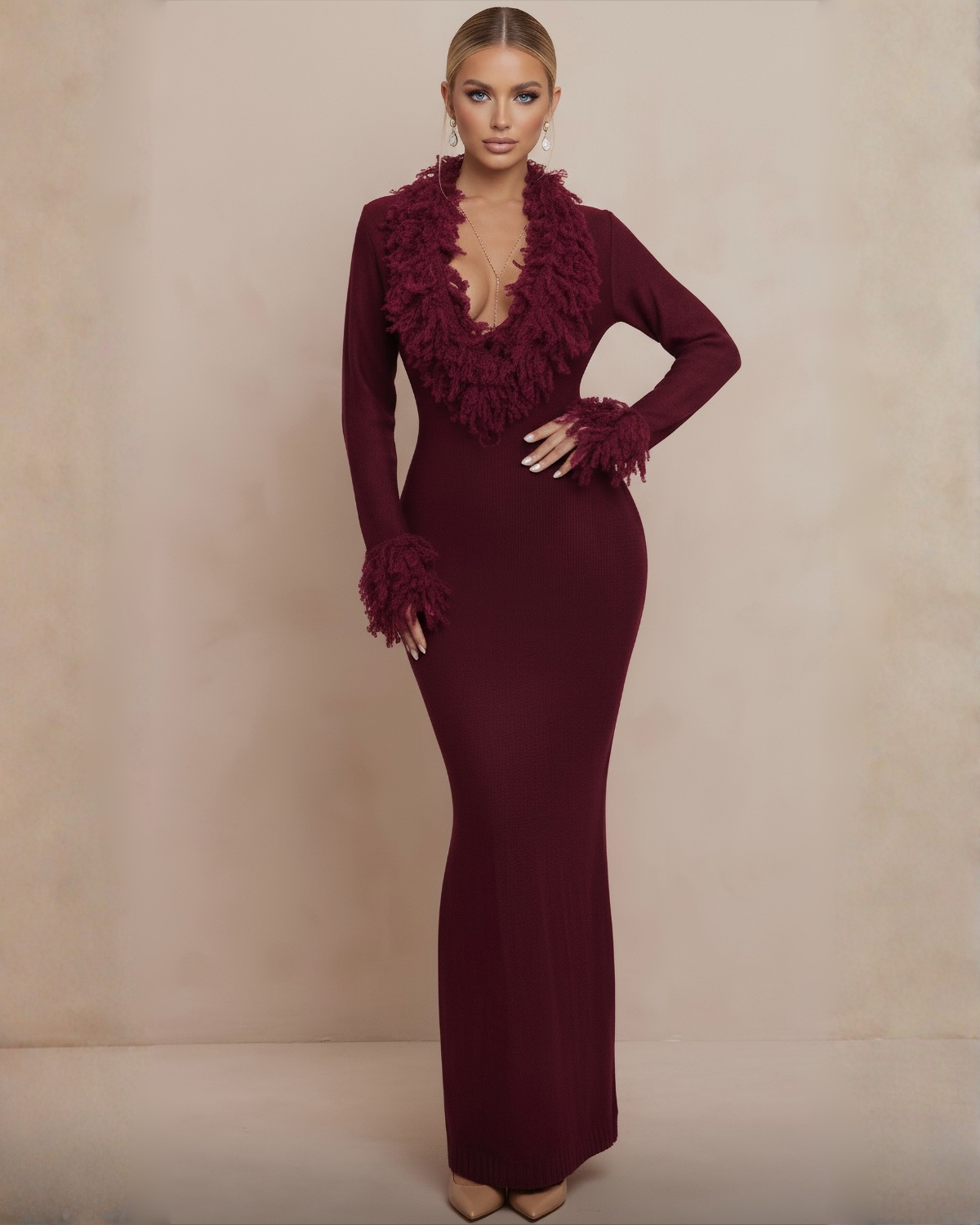 The Anastasia Knit Maxi Dress