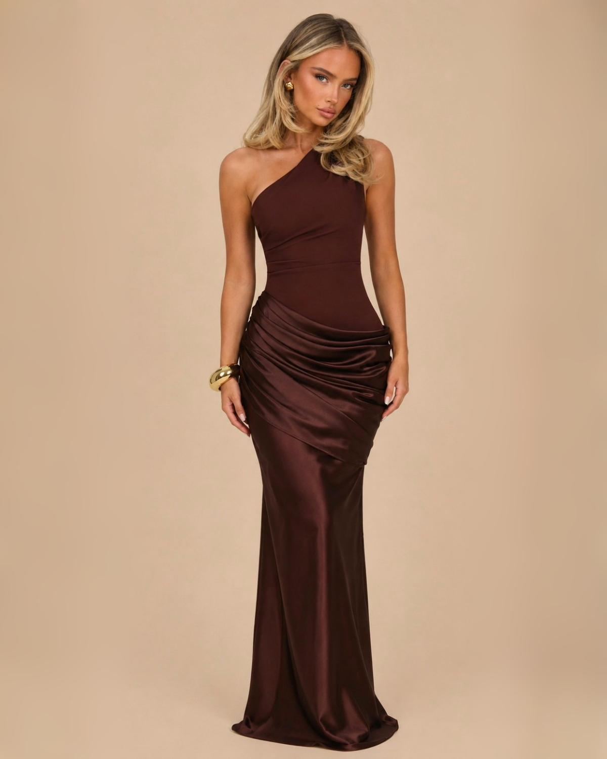 The Samira Maxi Dress - Brown