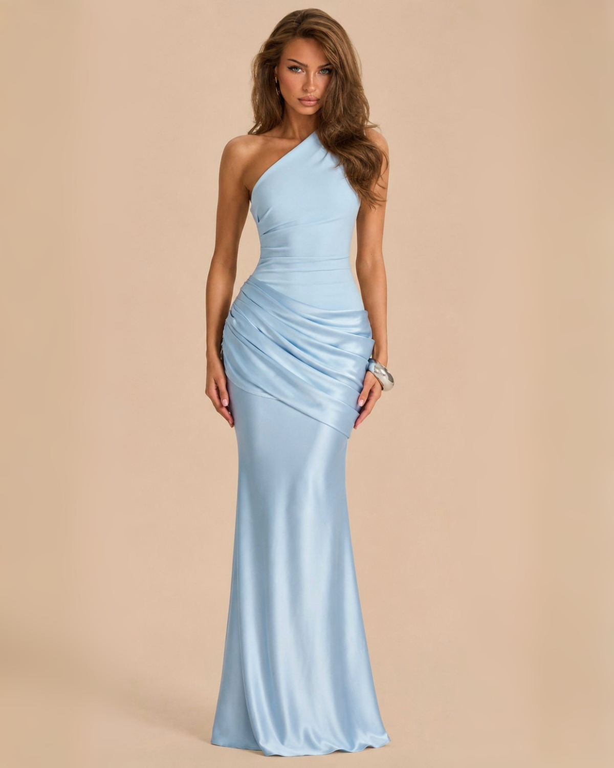The Samira Maxi Dress - Ice Blue