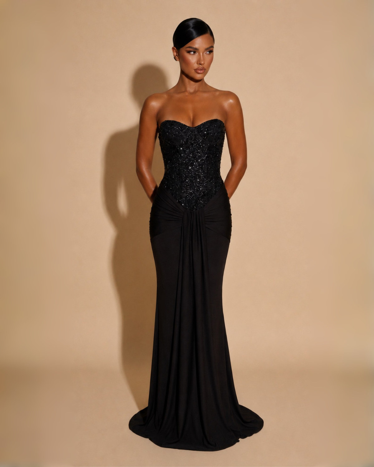 The Arabella Maxi Dress - Black