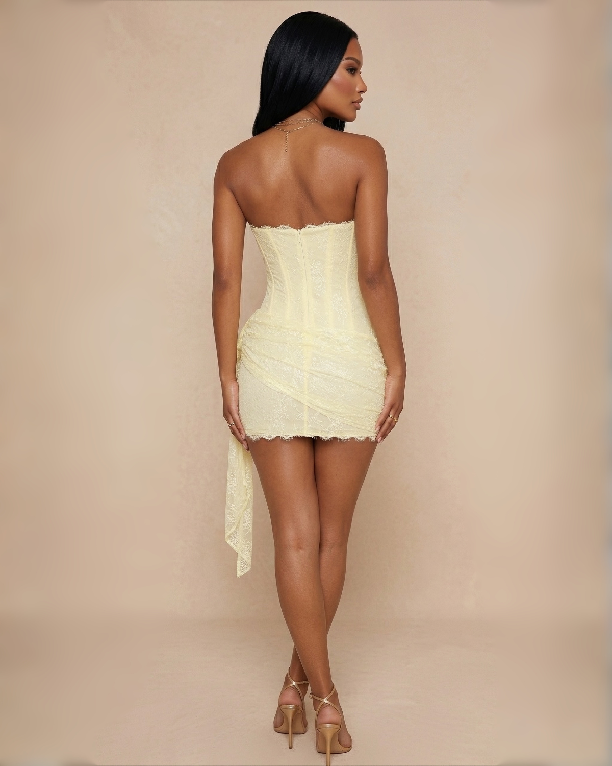 The Roxie Mini Dress - Yellow