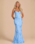 The Juliet Floral Maxi Dress - Blue