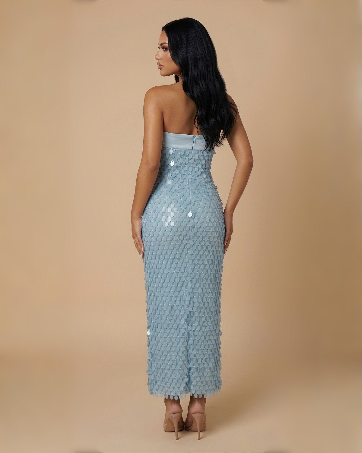 The Celeste Maxi Dress - Blue