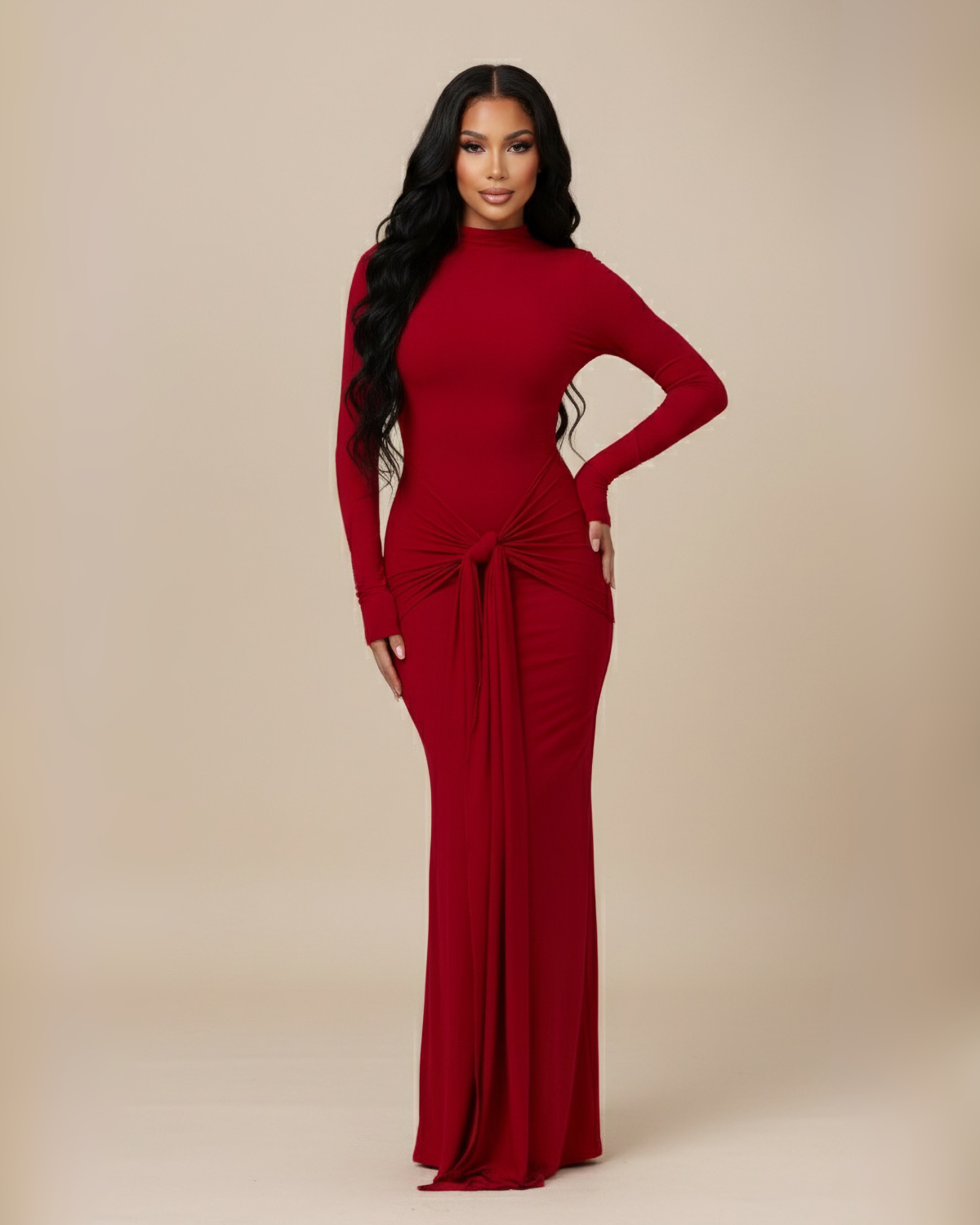 The Estelle Maxi Dress - Red