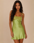 The Mischa Mini Dress - Green
