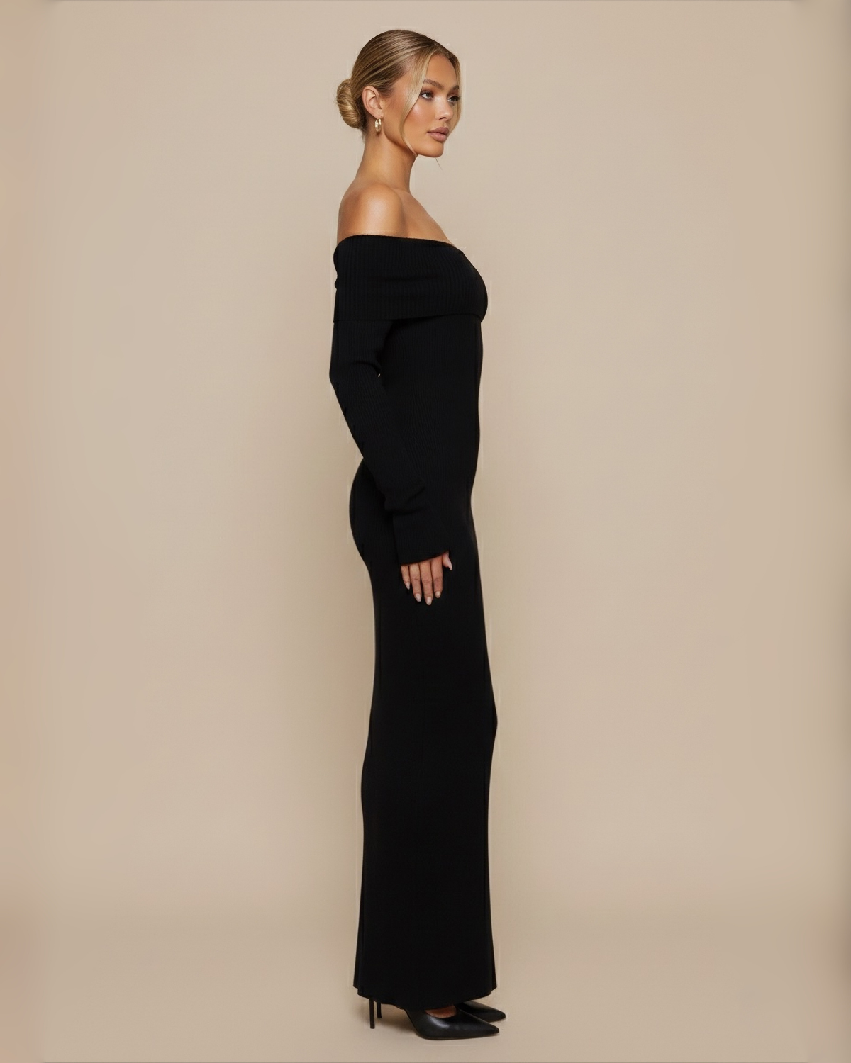 The Lia Maxi Dress - Black