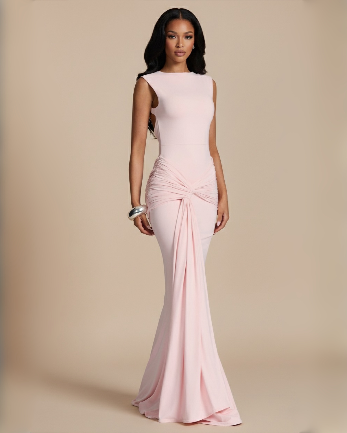 The Serenity Maxi Dress - Baby Pink