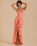 The Maliyah Maxi Dress - Peach
