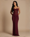 The Sienna Maxi Dress - Wine Red