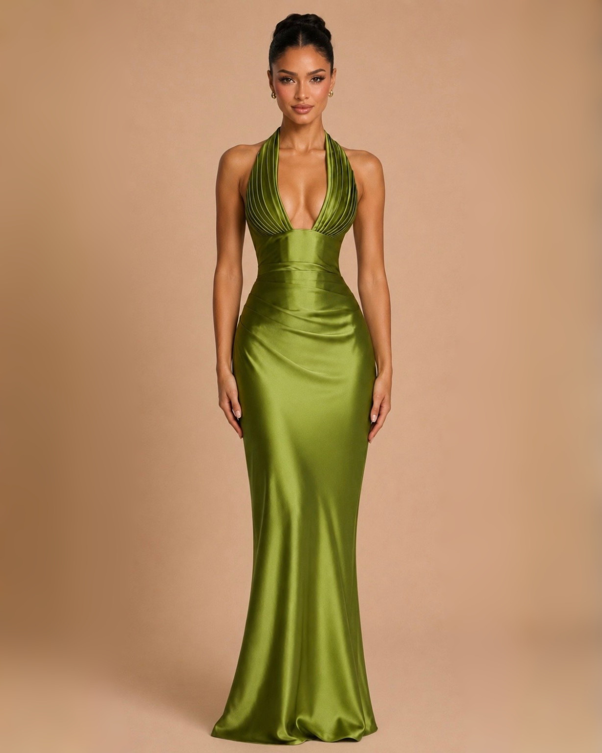 The Mabella Maxi Dress - Green