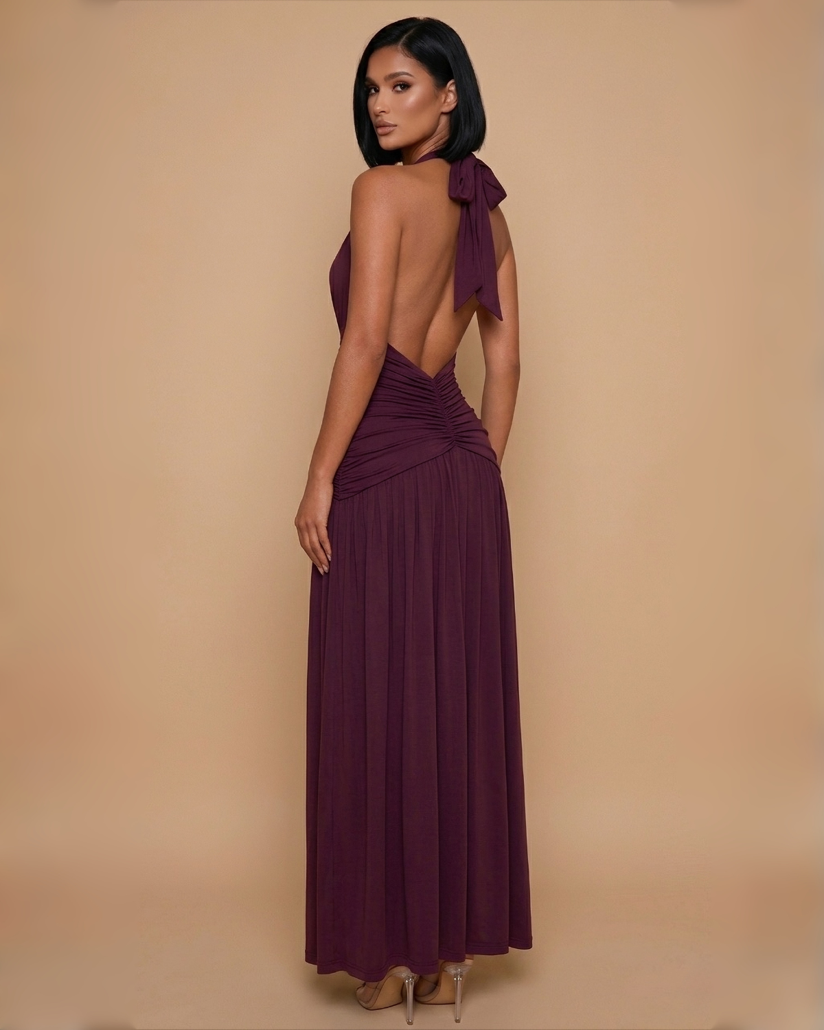 The Grace Maxi Dress - Plum