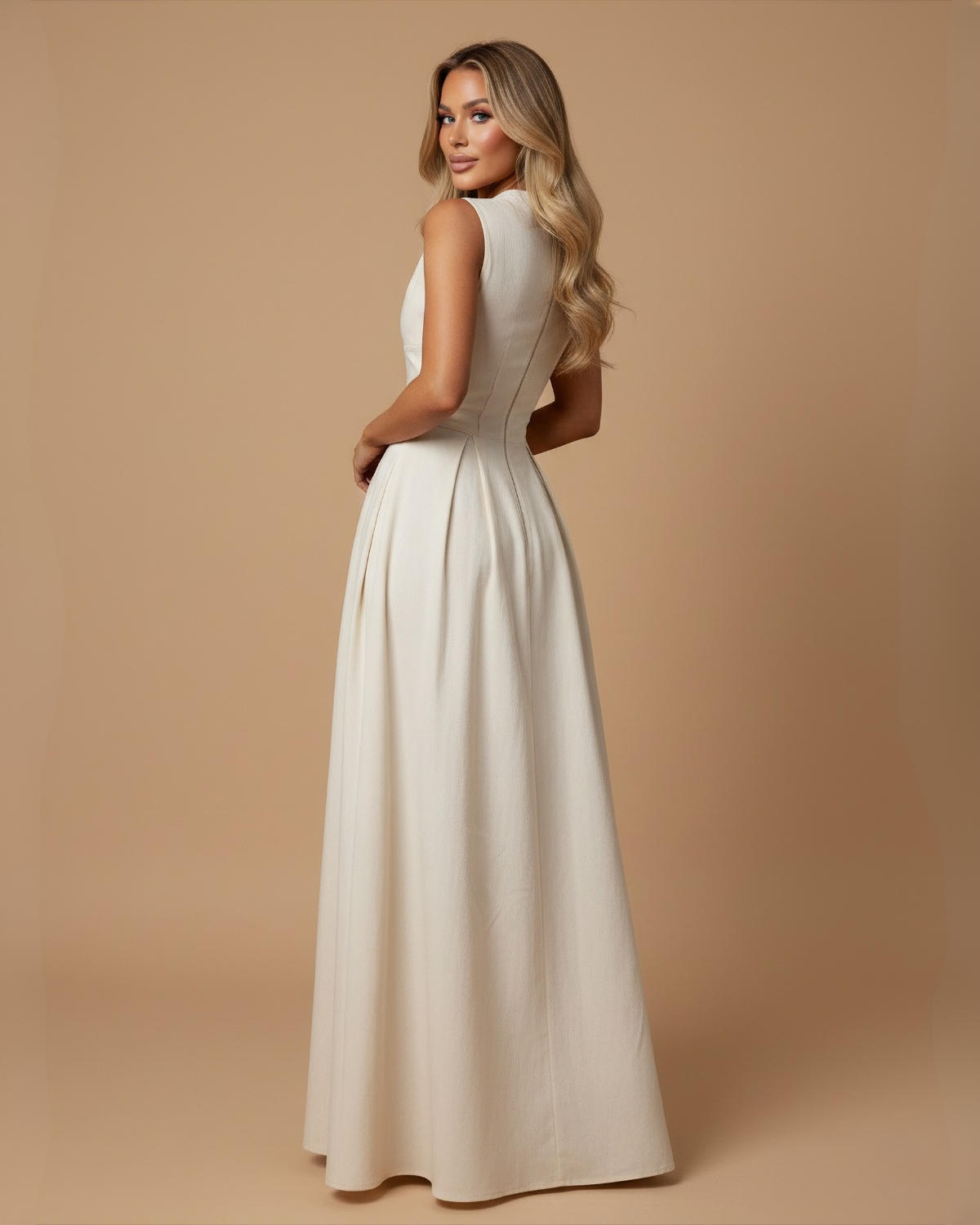 The Rona Maxi Dress - Cream