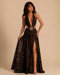 The Alula Maxi Dress - Leopard