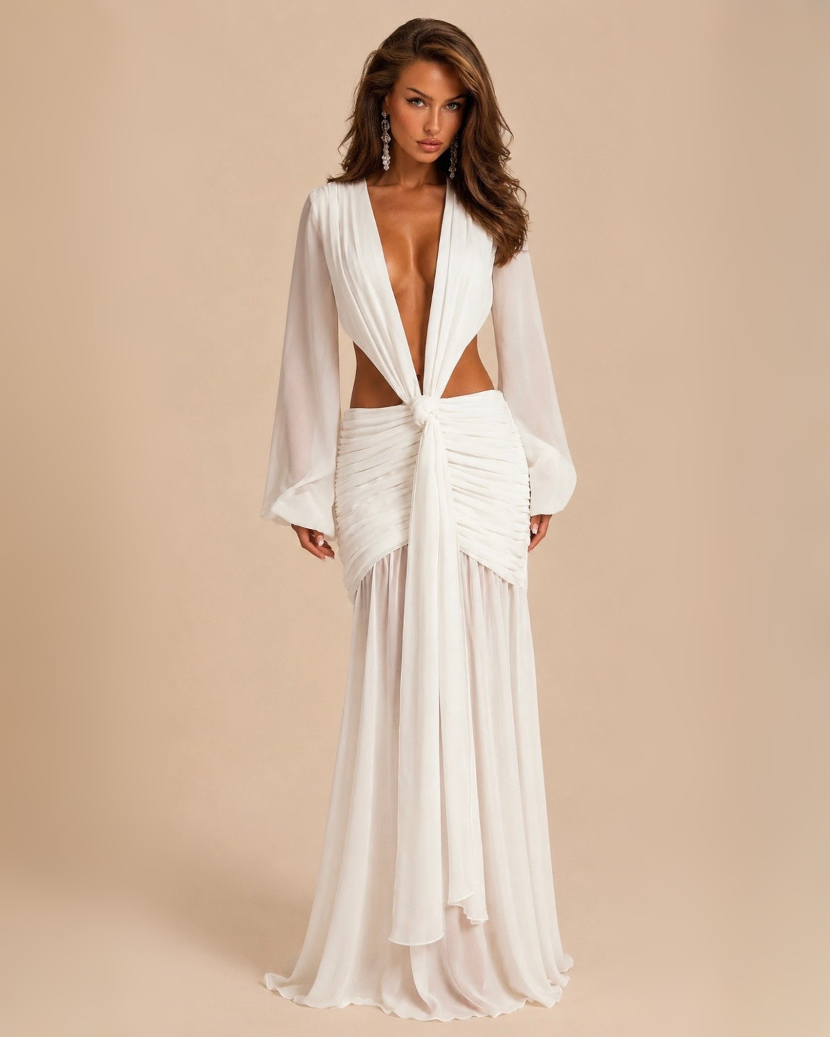 The Sasha Maxi Dress - White