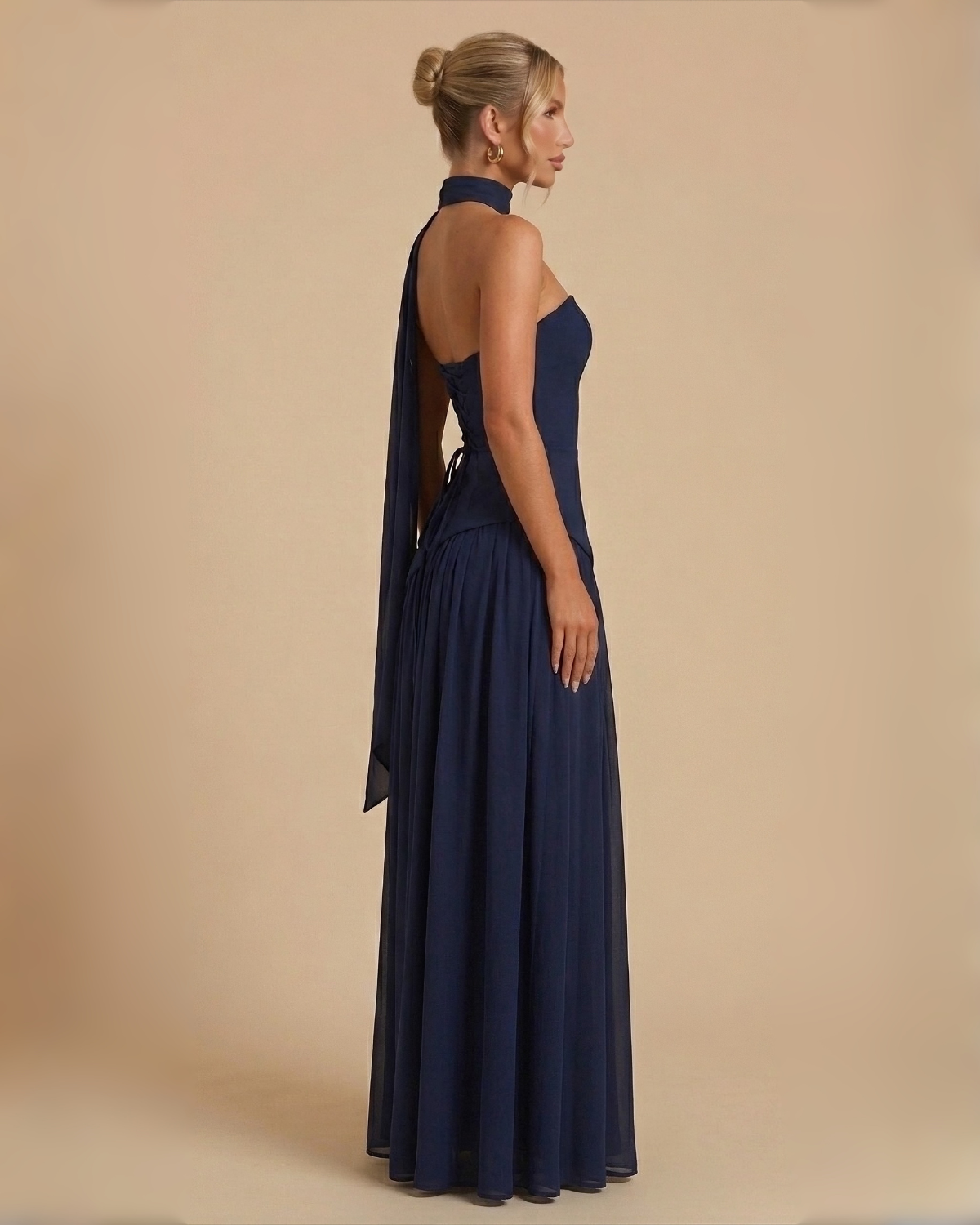 The Elizabeth Maxi Dress - Navy