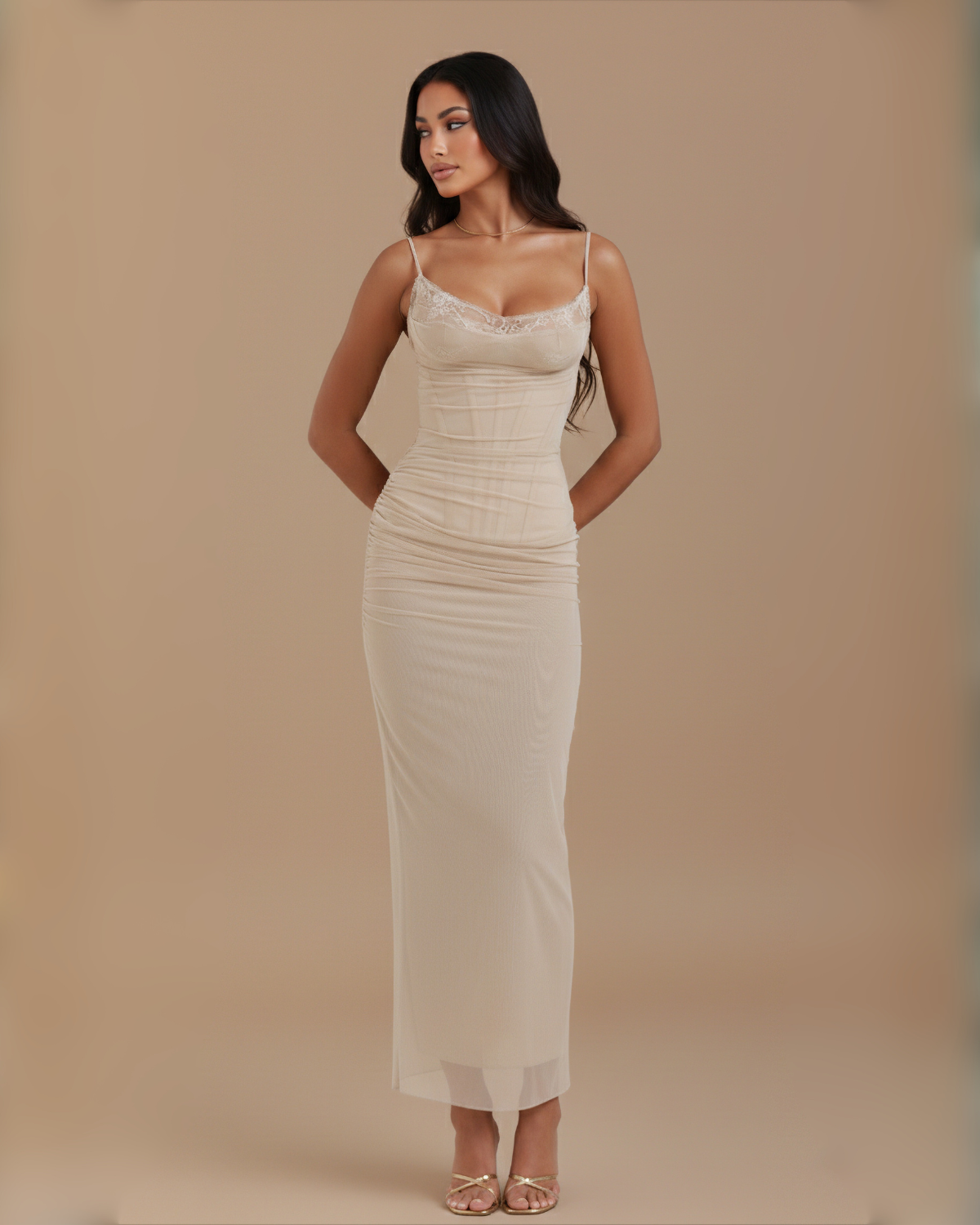 The Tamara Sleeveless Maxi Dress - Grey