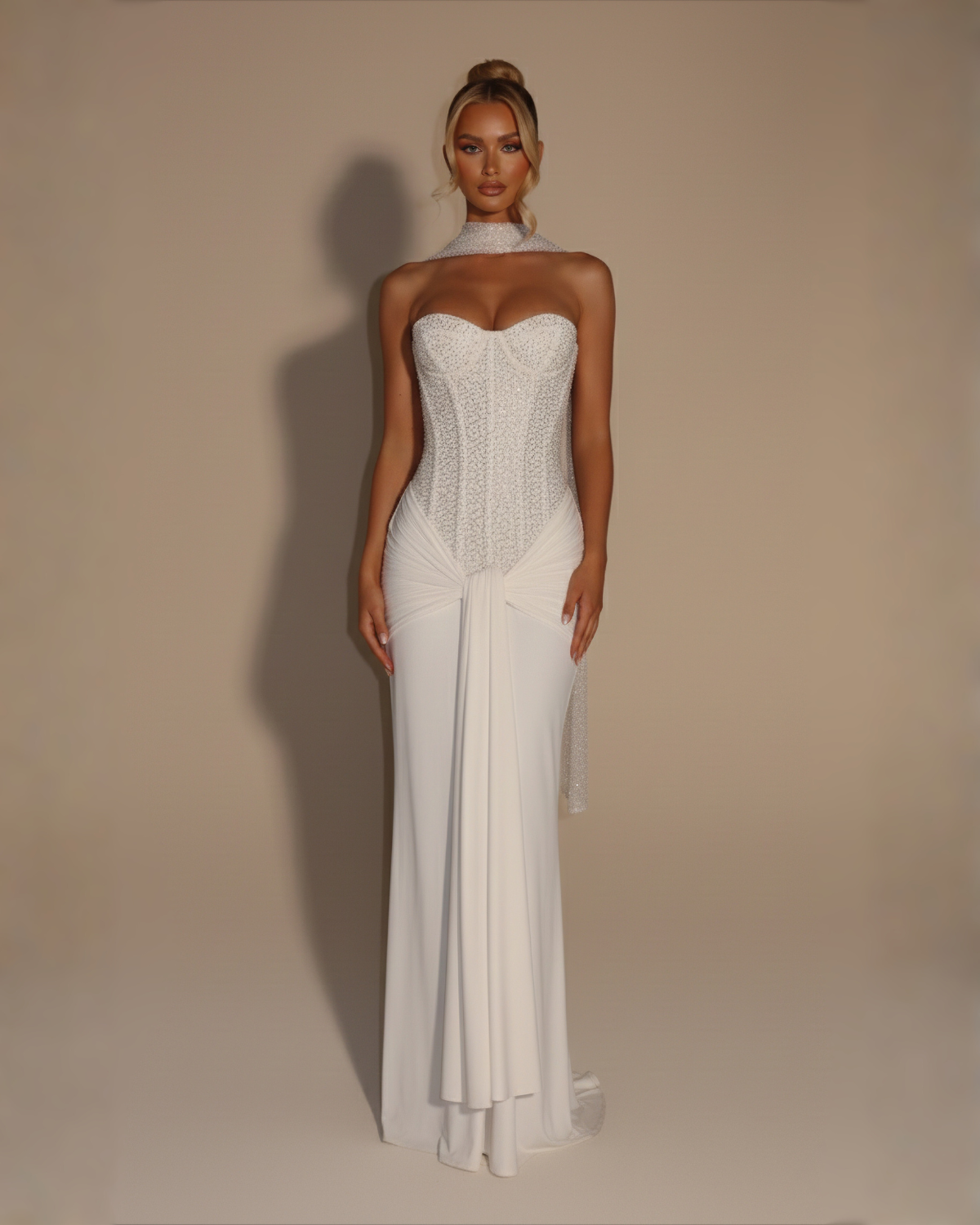 The Arabella Maxi Dress - White