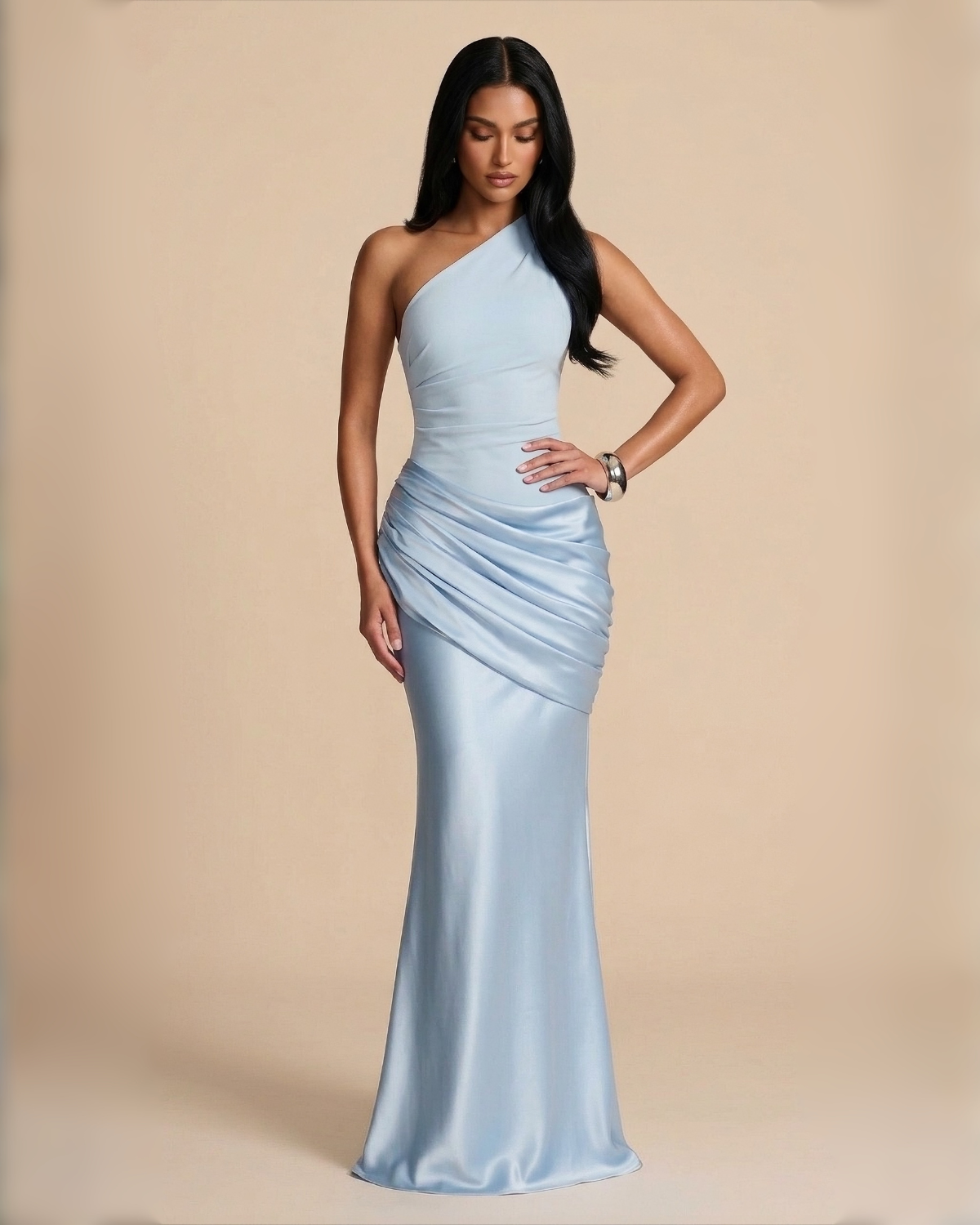 The Samira Maxi Dress - Ice Blue