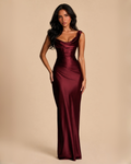 The Averie Maxi Dress - Wine Red