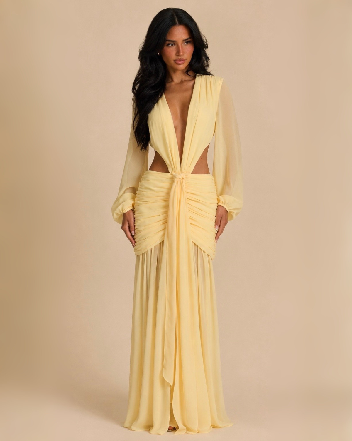 The Sasha Maxi Dress - Yellow