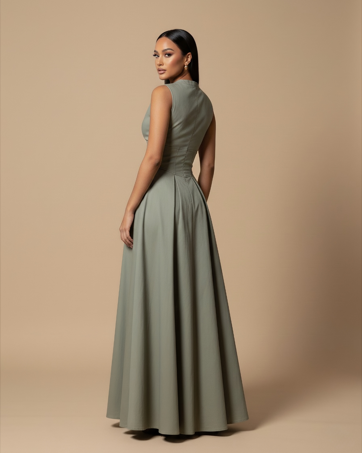 The Rona Maxi Dress - Khaki