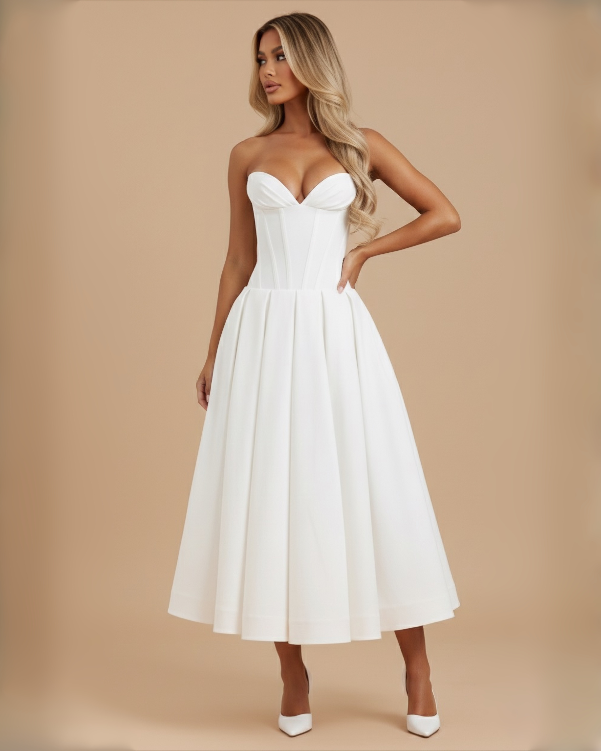 The Josephine Maxi Dress - White