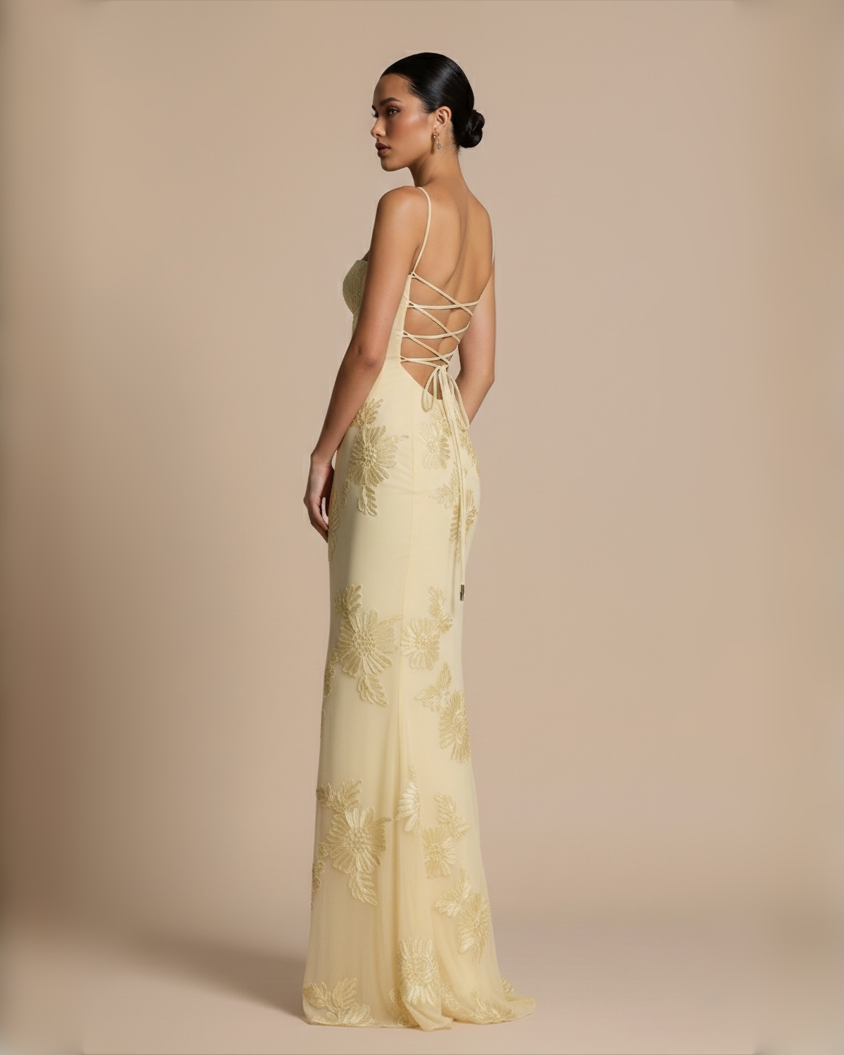 The Juliet Floral Maxi Dress - Yellow