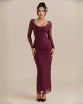 The Tamara Maxi Dress - Wine Red