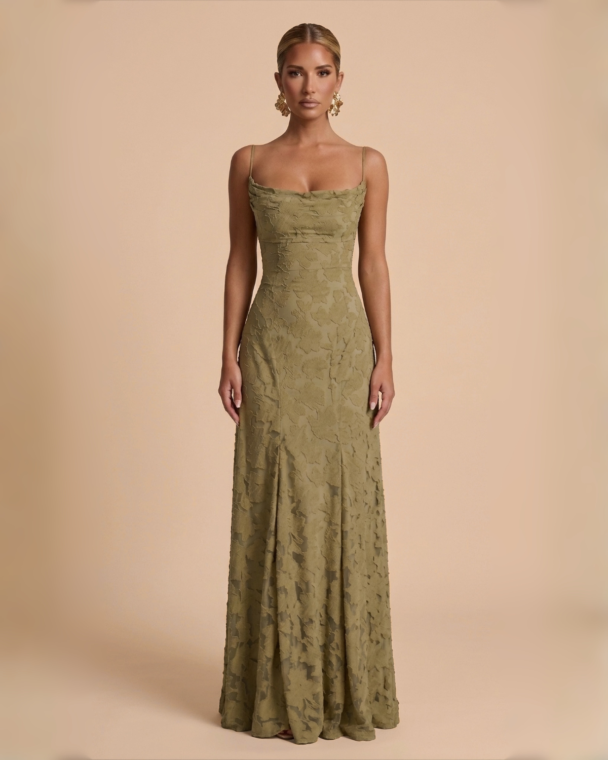 The Lola Maxi Dress - Olive