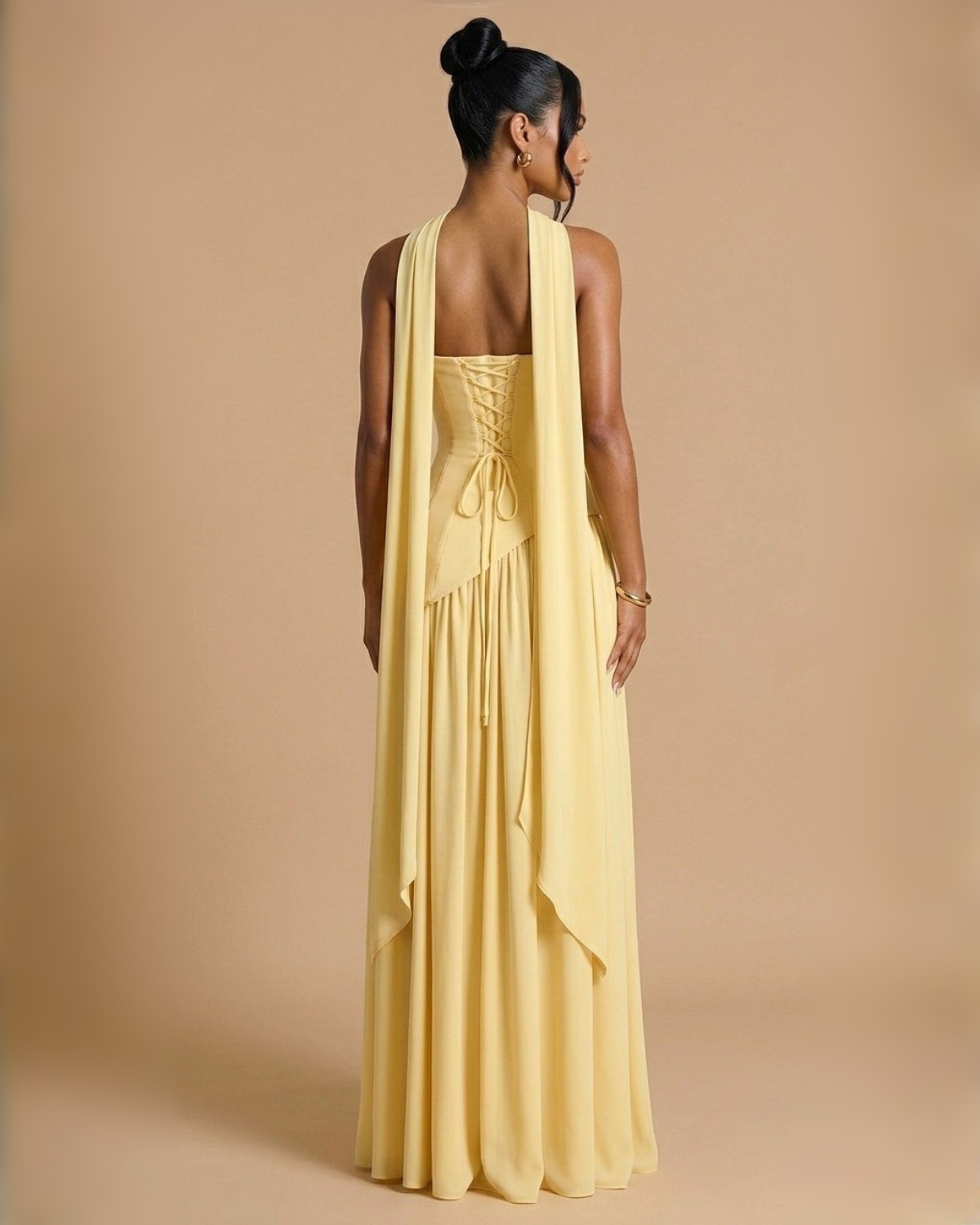 The Elizabeth Maxi Dress - Yellow