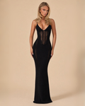 The Menita Maxi Dress - Black