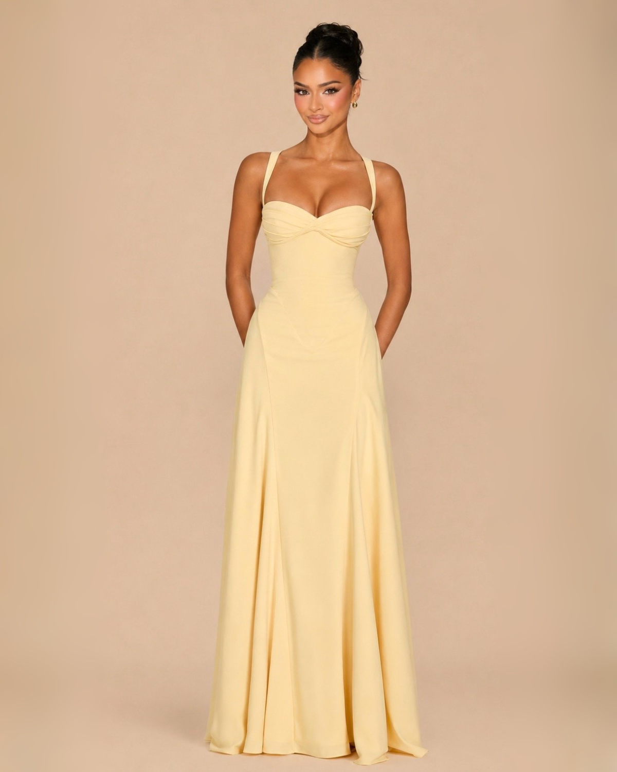 The Minette Maxi Dress - Yellow