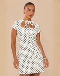 The Polly Mini Dress - Polka Dot