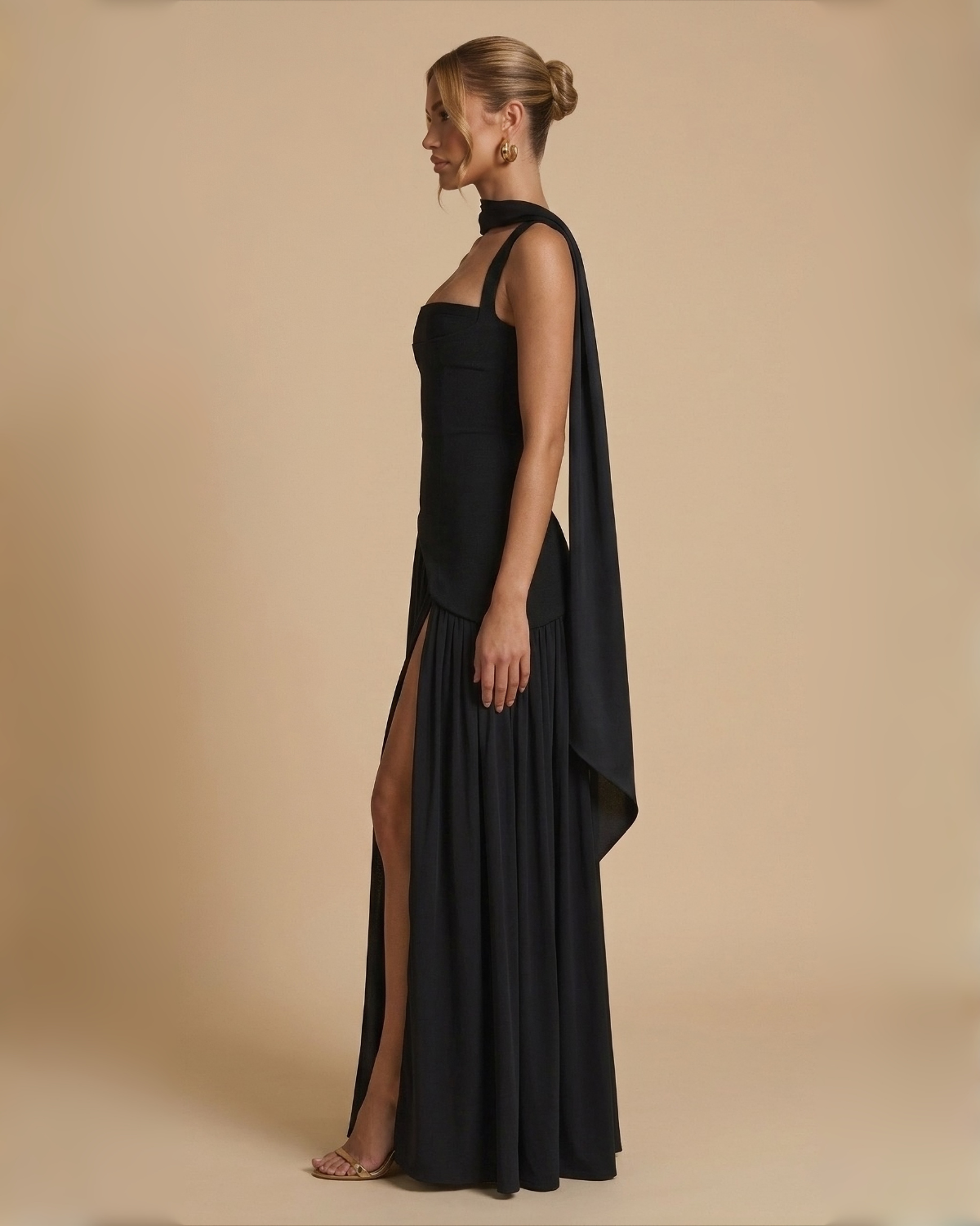 The Stephanie Maxi Dress - Black