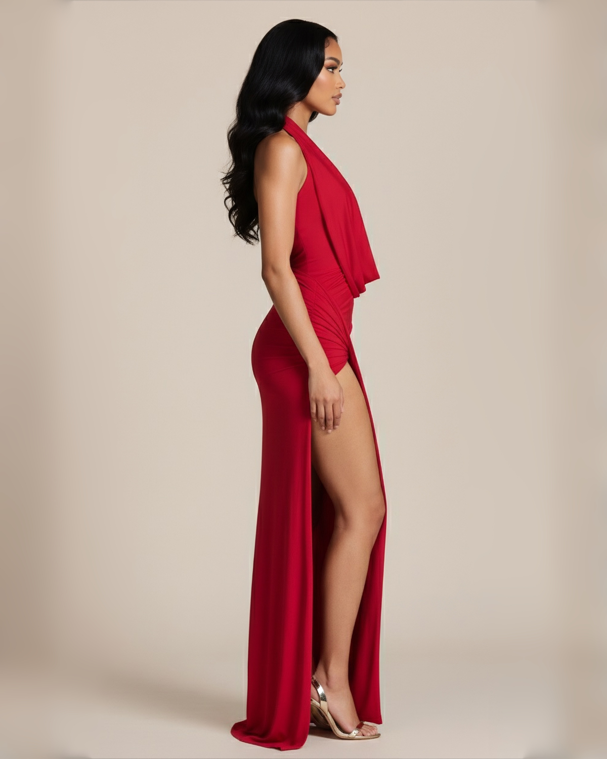 The Marcella Maxi Dress - Red