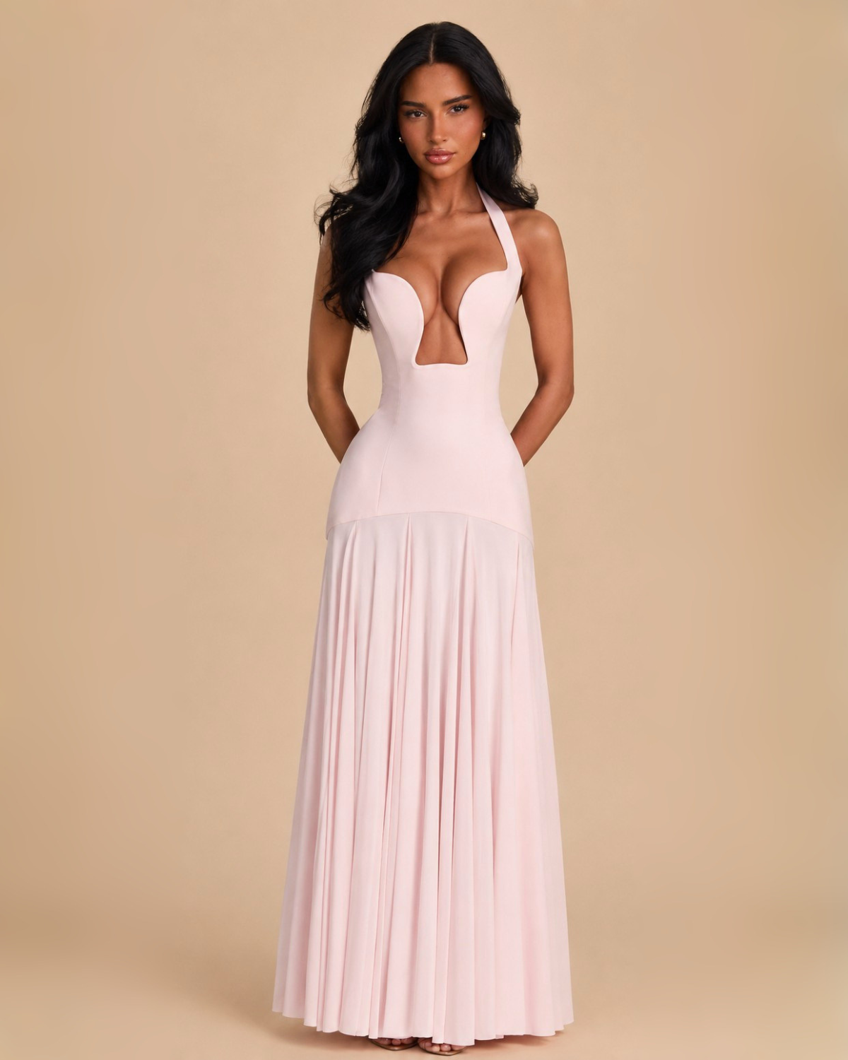 The Belle Maxi Dress - Baby Pink