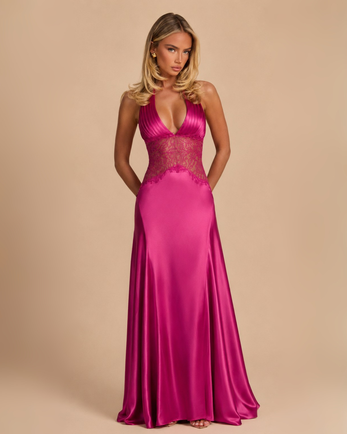 The Liyana Maxi Dress - Pink