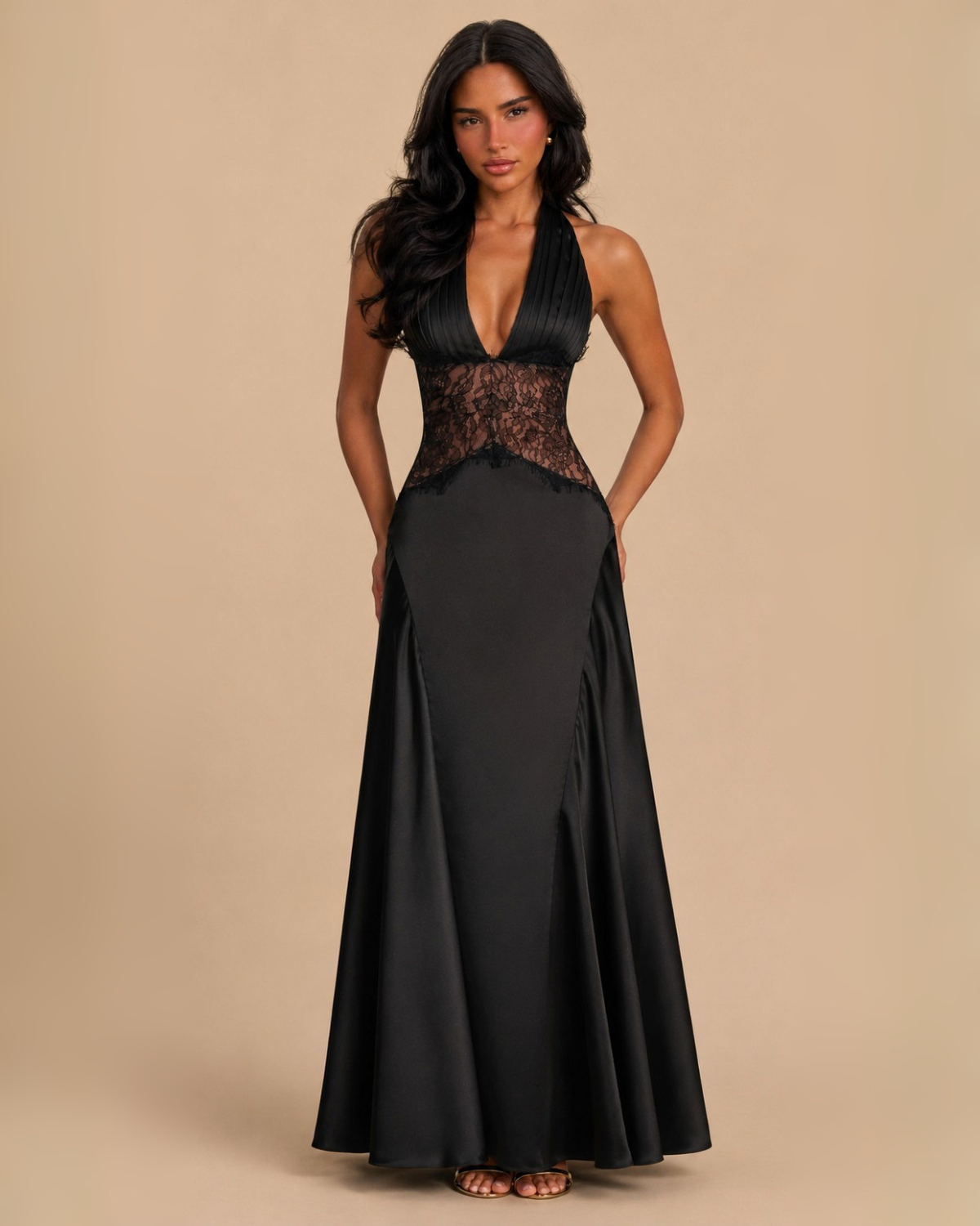 The Liyana Maxi Dress - Black