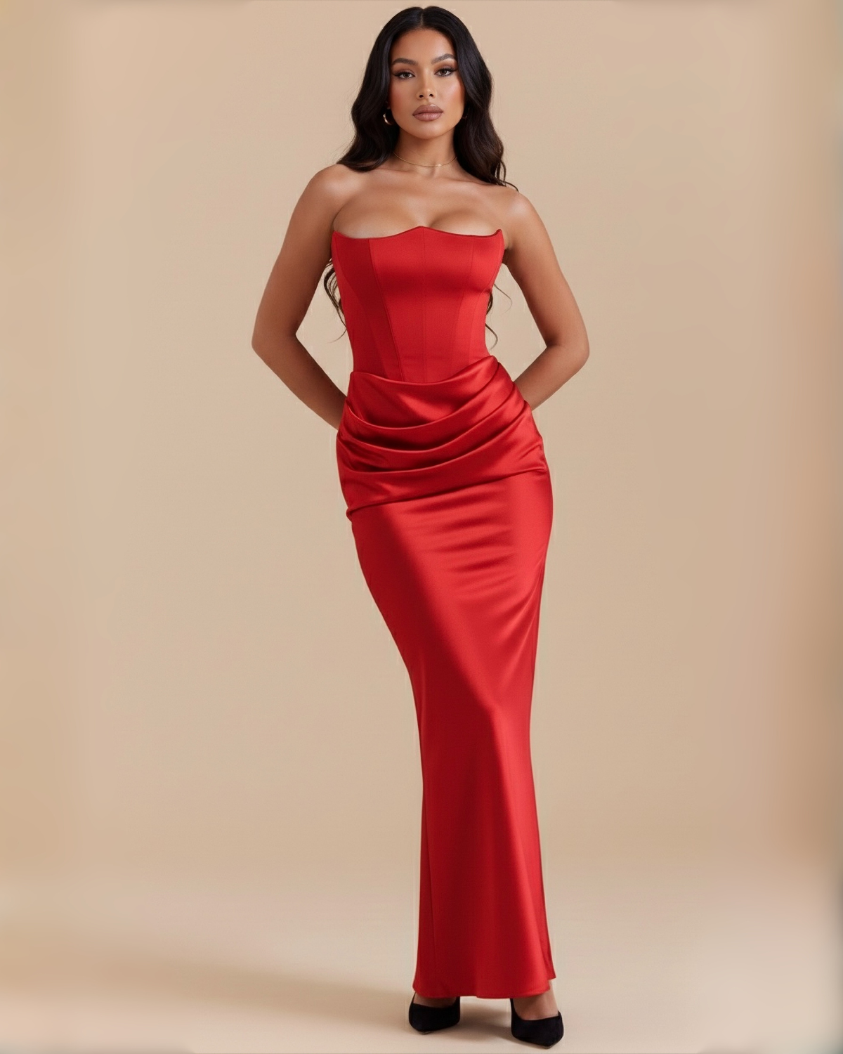 The Laura Maxi Dress - Red