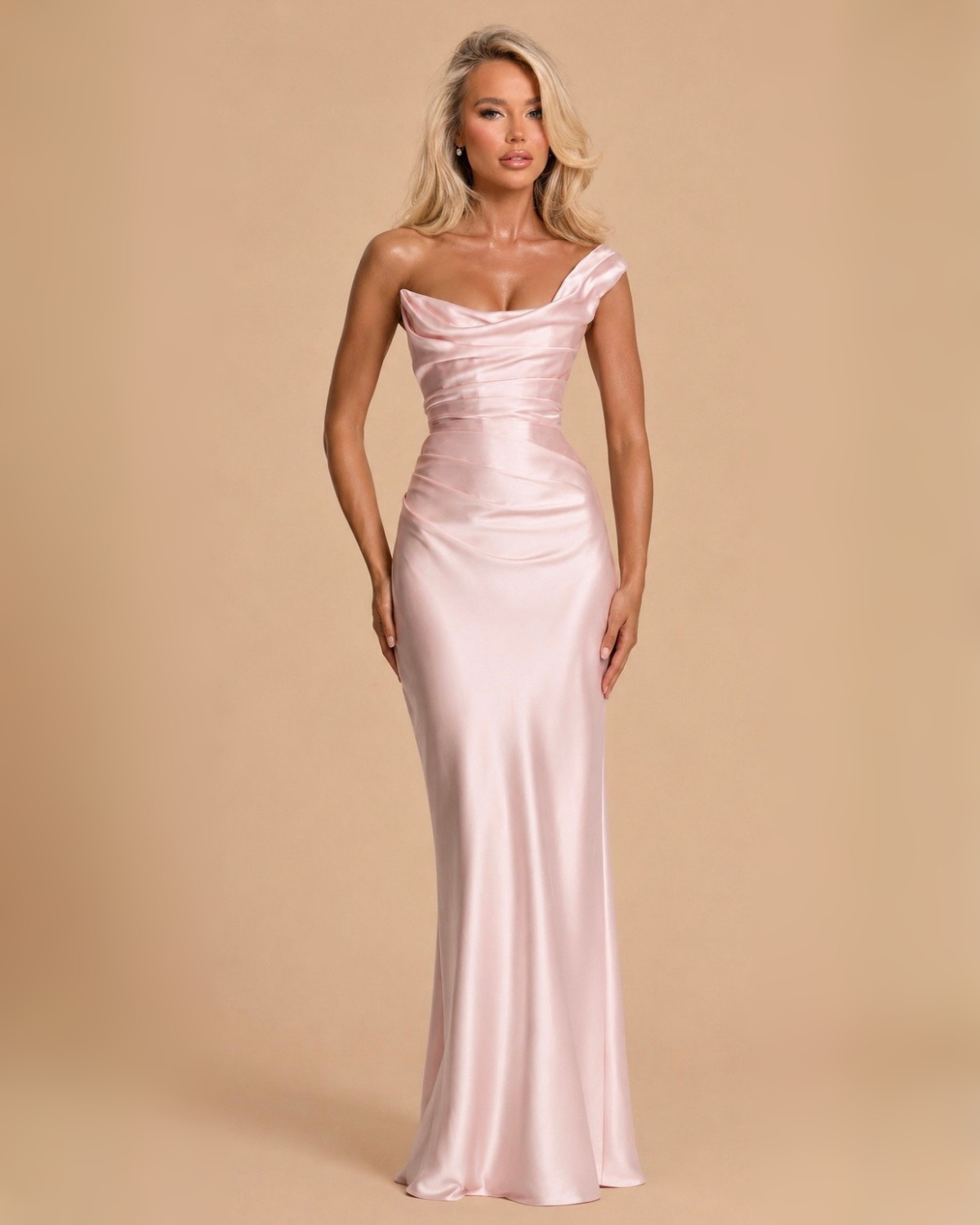 The Averie Maxi Dress - Blush Pink