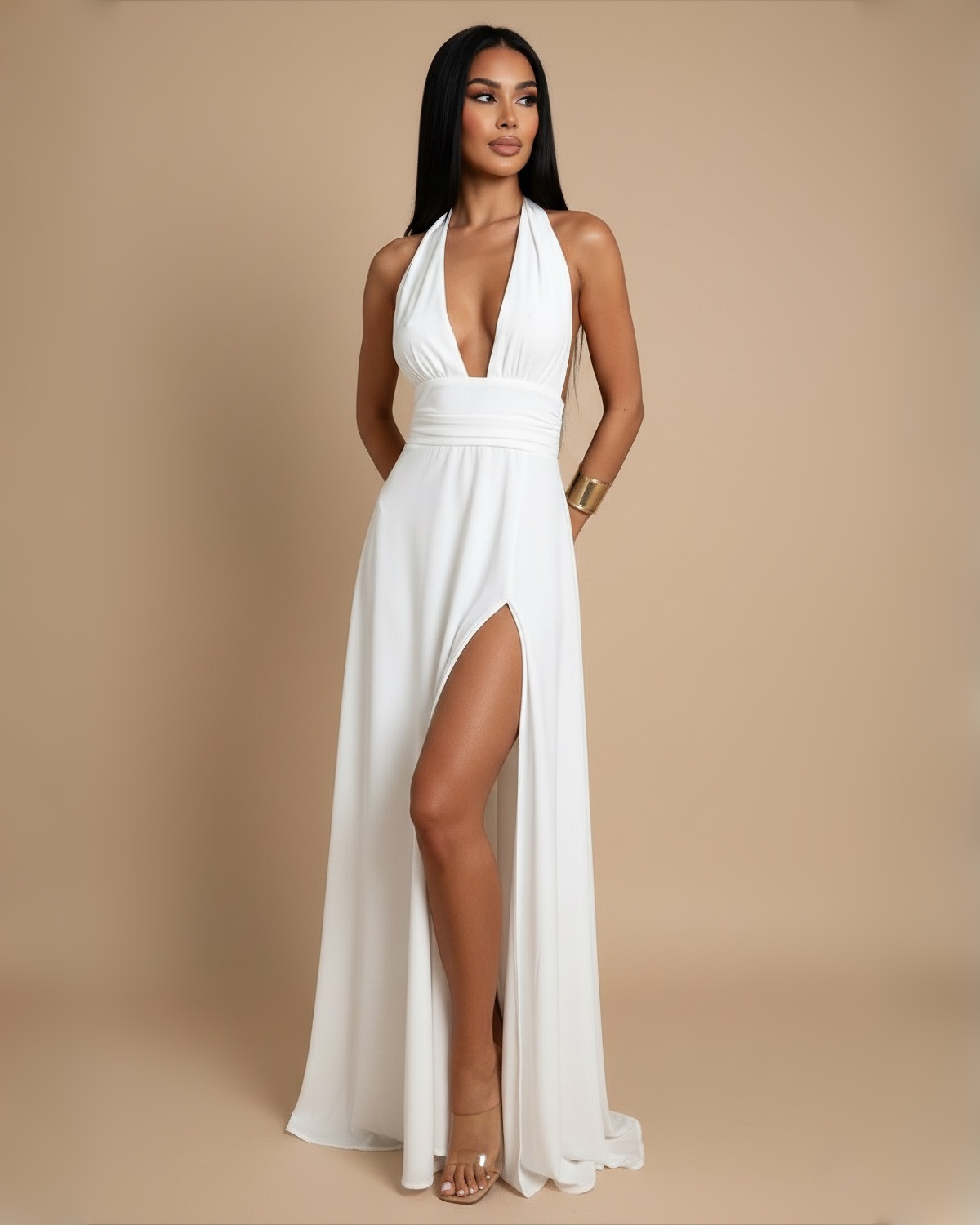 The Chloe Maxi Dress - White