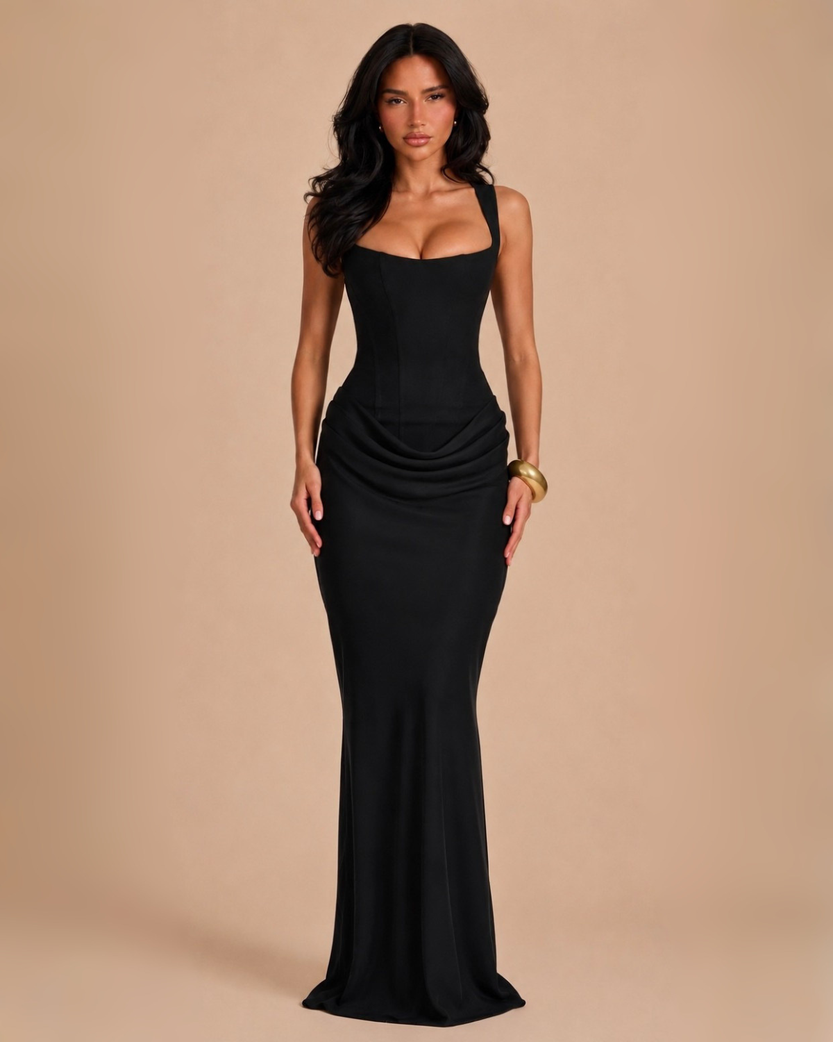The Seraphina Maxi Dress - Black