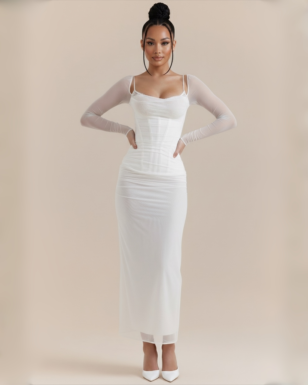 The Tamara Maxi Dress - White