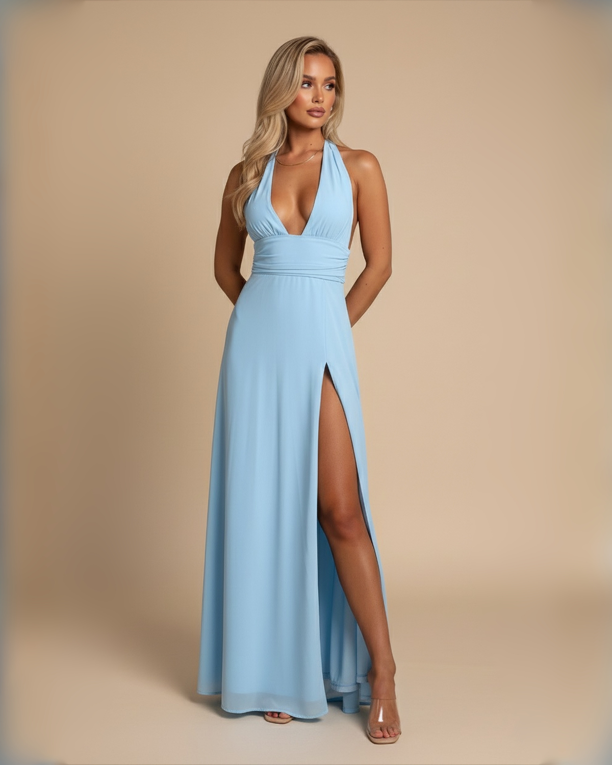 The Chloe Maxi Dress - Blue