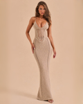 The Menita Maxi Dress - Beige