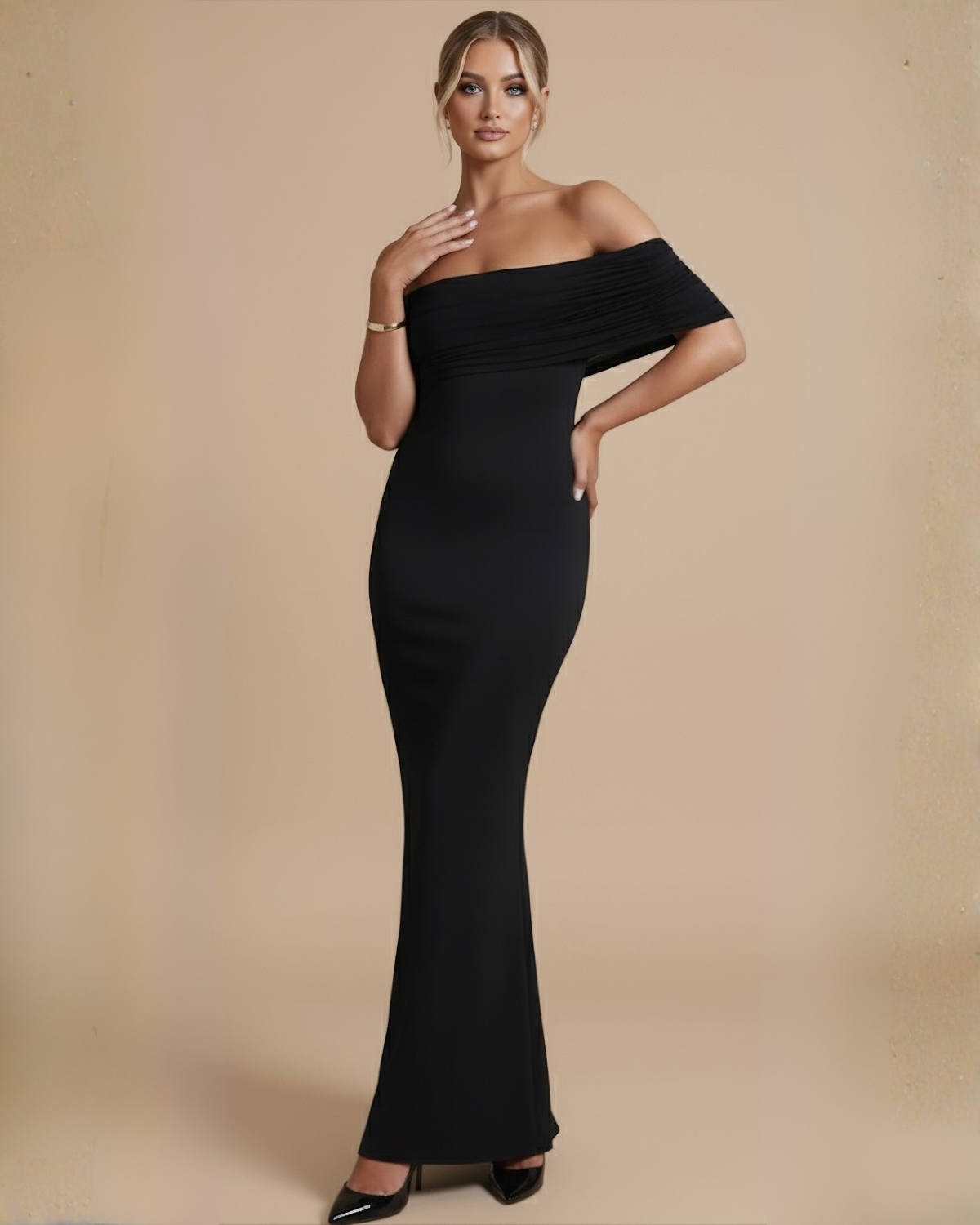 The Noir Maxi Dress - Black