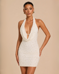 The Mindy Mini Dress - White