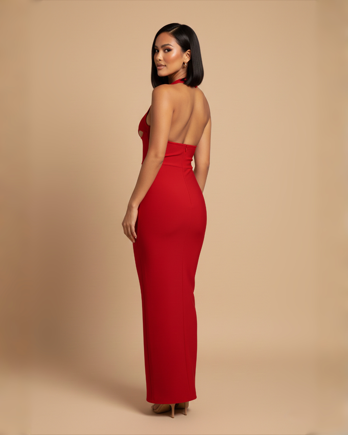 The Cassie Maxi Dress - Red