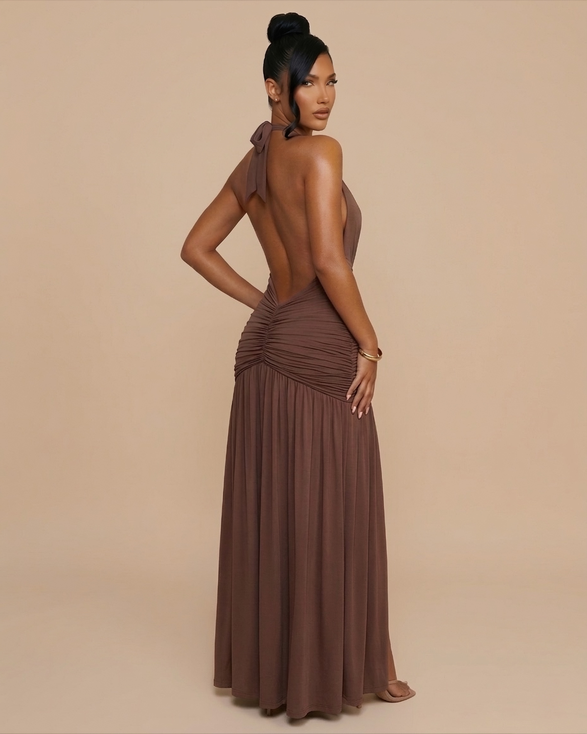 The Grace Maxi Dress - Taupe