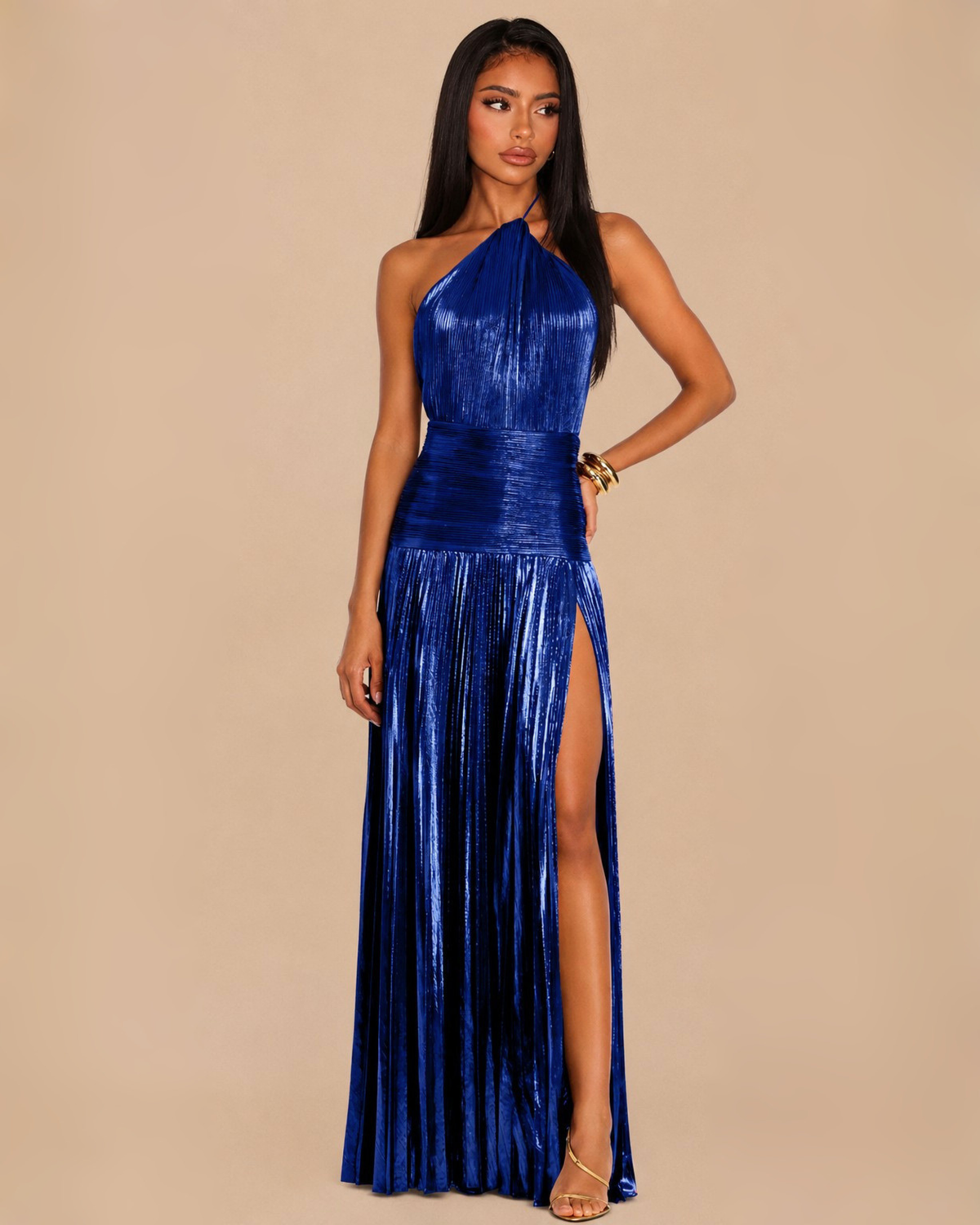 The Calanthe Maxi Dress - Royal Blue